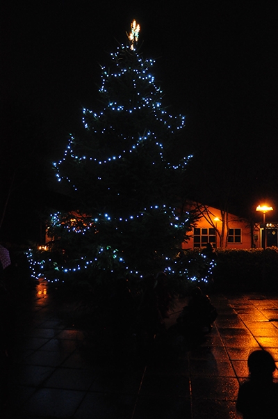 Juletræ på Blangstedgård blev tændt